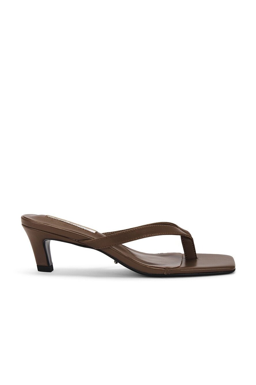 Tony Bianco Topaz Sandal in Liqueur leather low heel square toe slip-on